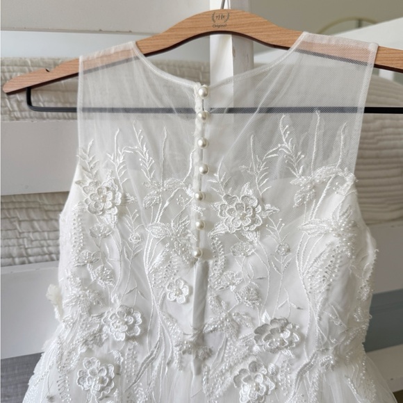 Anthropologie Ivory Lace Kids Dress - Picture 6 of 7